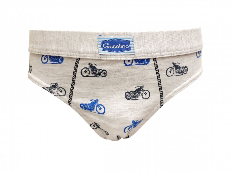 Gasolino slipy chlapecké Motorky 3407 šedé | Vermali.cz